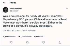 649 Athlete Cardiac Arrests, Serious Issues, 404 Dead, After COVID Shot Gary-dempsey-20-years-300x197